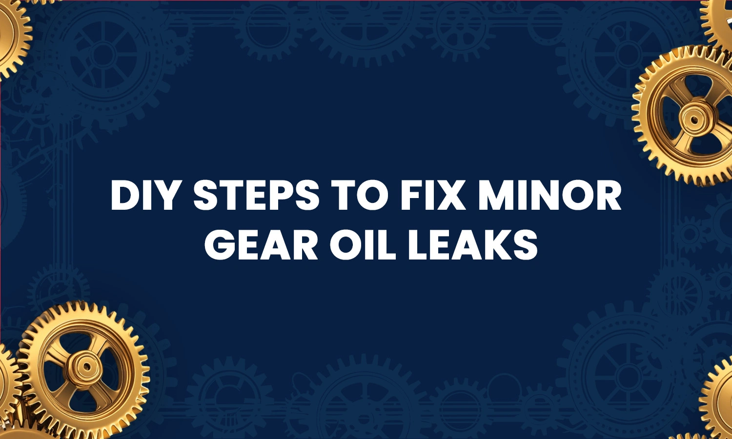 Gear Oil Leakage
